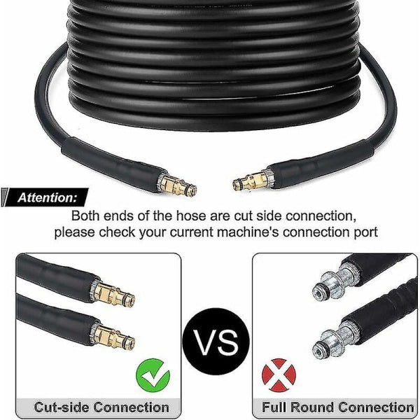 Karcher K2 K3 K4 K5 K6 K7 Pressure Washer Hose 10M Quick Connect Brass Nozzles Pressure Washers