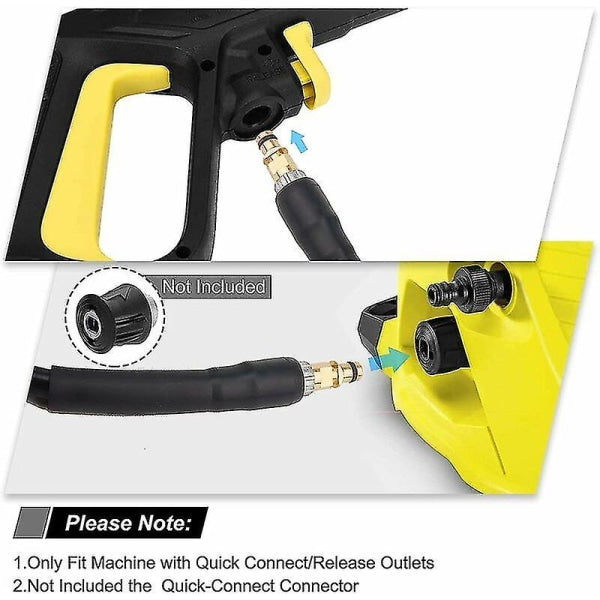 Karcher K2 K3 K4 K5 K6 K7 Pressure Washer Hose 10M Quick Connect Brass Nozzles Pressure Washers