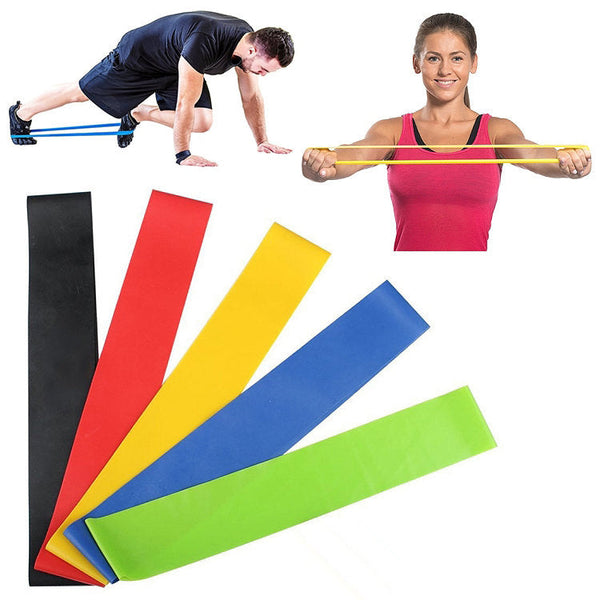 5 Pack Multicolor Exercise Bands For Full Body Training Resistance Trainers