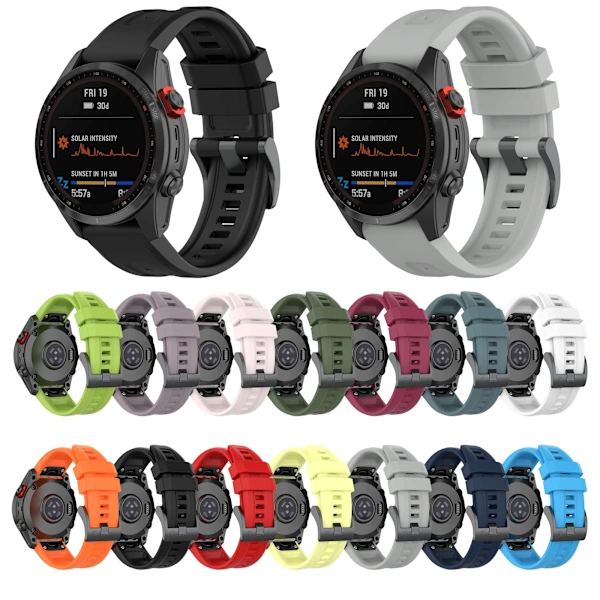 26Mm Silicone Strap For Garmin Fenix 7X 7S 6X Pro 6S 5 5X Plus Smartwatch Bracelet Descent Mk2i Mk3 51Mm 12 Watch Bands
