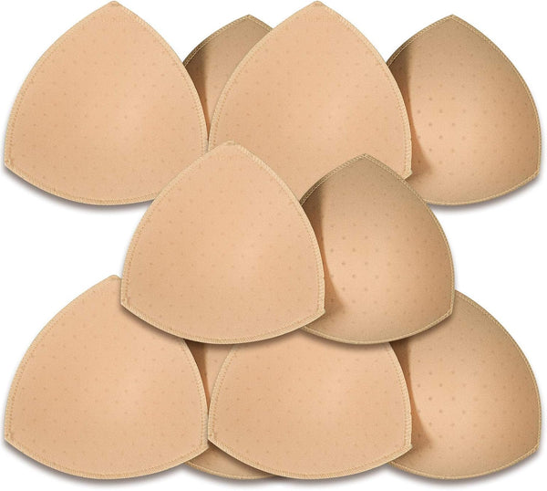 5 Pairs Bra Pads Inserts Breathable D Cup For Sports & Swimwear Bra Accessories