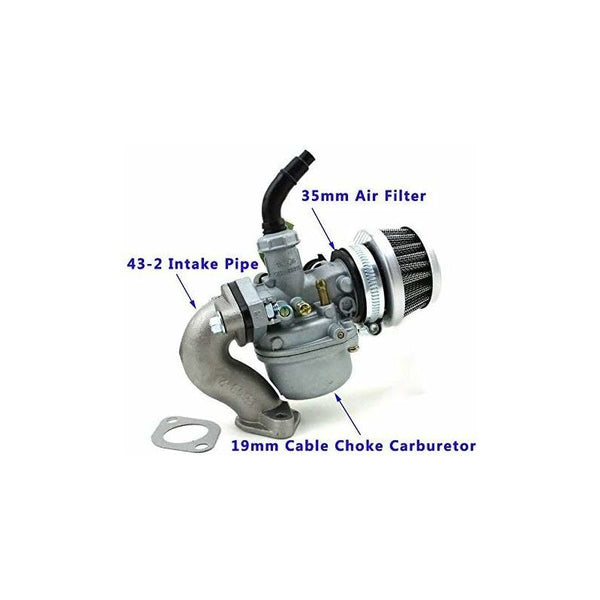 Pz19 Carburetor Kit For 50Cc 70Cc 90Cc 110Cc Atv Dirt Bike Quad With 19Mm Compatible Taotao Sunl Lawn Mower Parts
