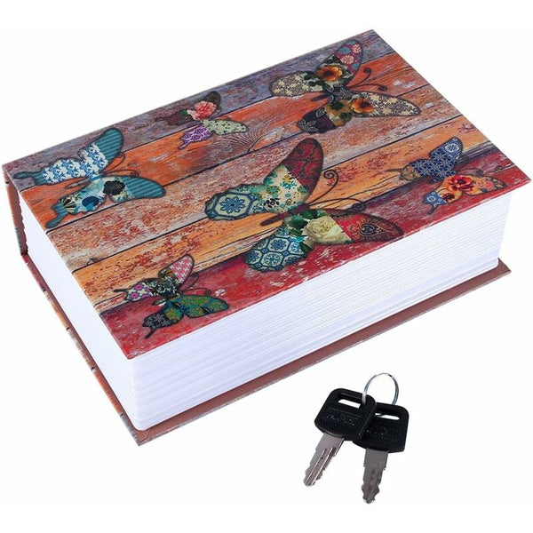 Creative Dictionary Book Safe Shaped Hidden Secret Storage Hiding Place For Money Jewelry Passport (Butterfly) Safes
