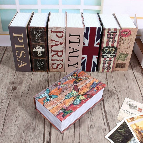 Creative Dictionary Book Safe Shaped Hidden Secret Storage Hiding Place For Money Jewelry Passport (Butterfly) Safes