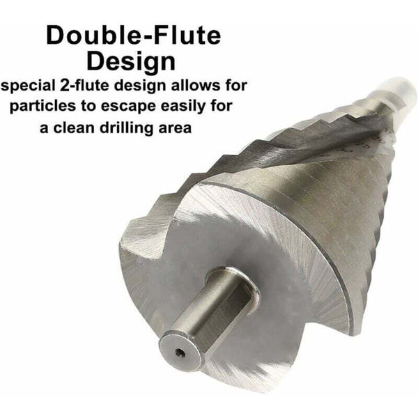 Hss Step Drill Bit 6 60Mm Spiral Cone For Metal Wood Plastic Wood Drill Bits