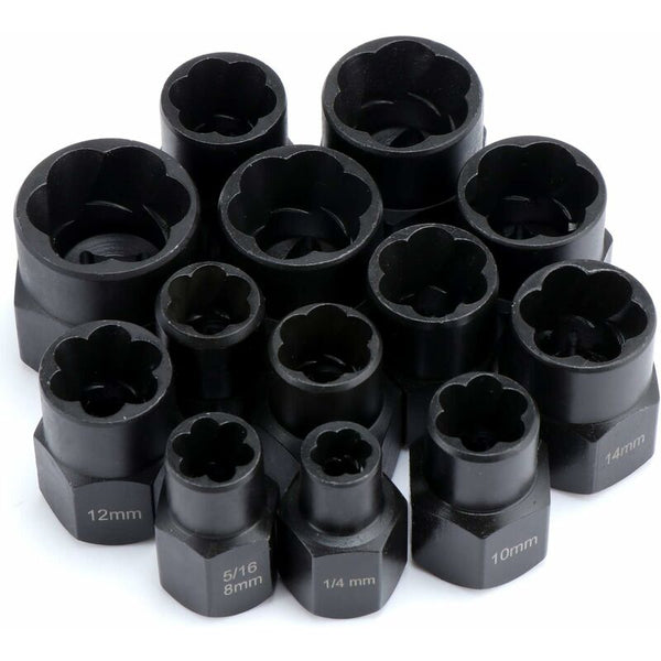 13 Piece Damaged Bolt Extractor Socket Wrench Set Socket Wrenches