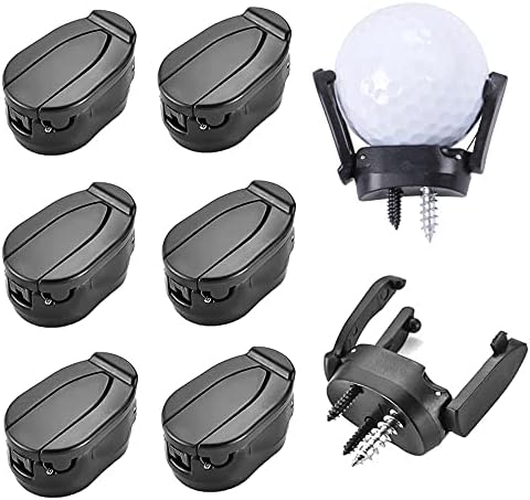 6Pc Foldable Golf Ball Picker Claw Suction Cup For Putter Grip Ball Pick Ups & Retrievers