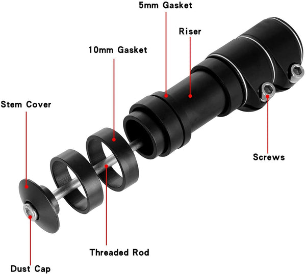 Bicycle Handlebar Extension Black Handlebars
