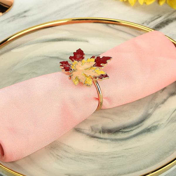 Set Of 4 Maple Leaf Napkin Rings Napkin Rings & Holders