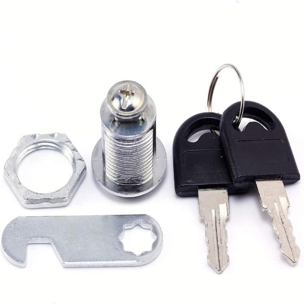 Keyed Alike Cabinet Locks 2 Pack Chrome Zinc Alloy 16Mm Cylinder Kitchen Cabinet Doors And Fronts