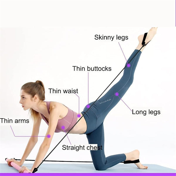 Stretched Fusion Pilates Bar Multi Functional Fitness Equipment Resistance Trainers