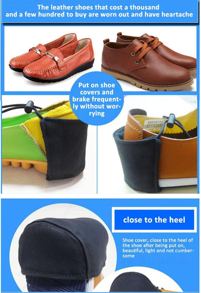 2Pcs Driving Shoe Heel Covers Driver Protector Pad Flat External Guard Cushion For Protection Other Car Interior