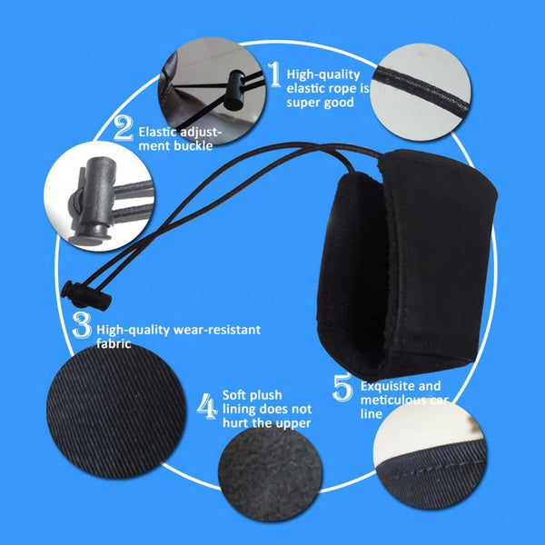 2Pcs Driving Shoe Heel Covers Driver Protector Pad Flat External Guard Cushion For Protection Other Car Interior