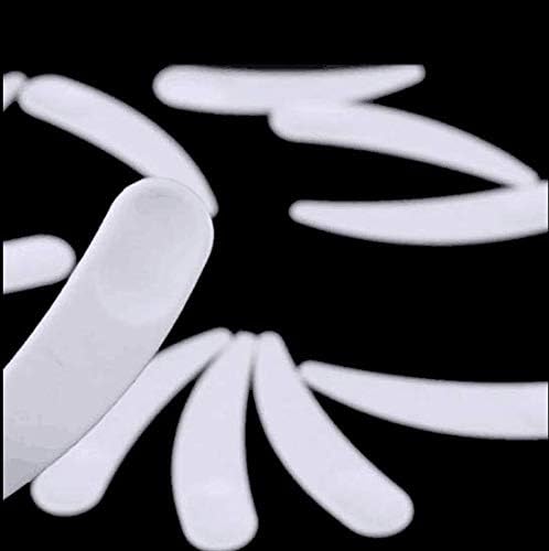 100Pcs Disposable Mini Curved Cosmetic Spatula Scoop Makeup Mask Plastic Spoonsmall For Mixing And Sampling. Other Makeup Tools & Accs.