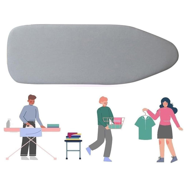 Ironing Board Cover Small With Padding Scorch And Stain Resistant Cotton Covers Colour Grey Size 90X31cm (36X12in) Ironing Board Covers & Accessories