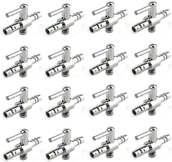 Aquarium Fish Tank Air Flow Control Lever Pump Single Way Valve 16Pcs Aquariums