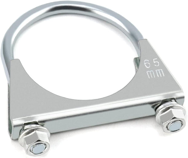 Stainless Steel U Bolt Muffler/Exhaust Clamp (2.5" Diameter) 4 Pack Tip Hook Clamps & Vices