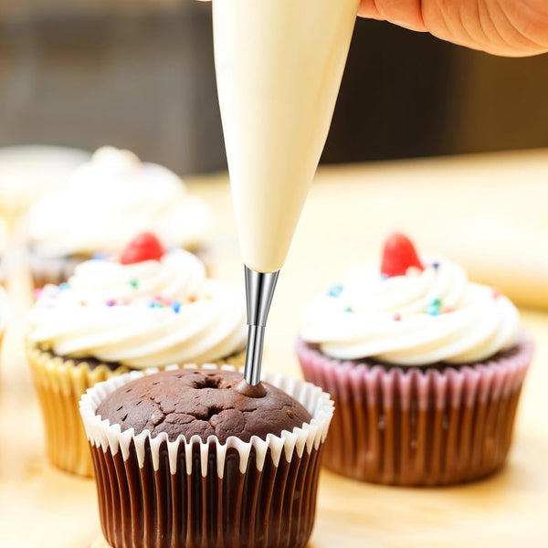 6 Pcs Stainless Steel Cream Icing Piping Nozzle Set For Pastries Other Decorating Tools