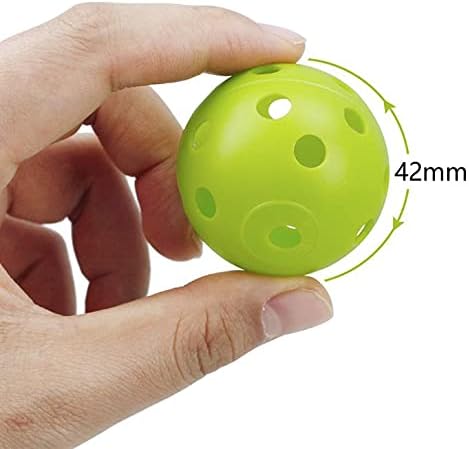 12 Pack Golf Practice Balls Hollow With Airflow 42Mm Plastic For Swing Training Driving Range Home Use Golf Balls