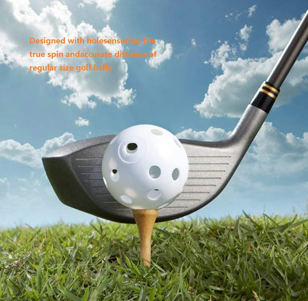 12 Pack Golf Practice Balls Hollow With Airflow 42Mm Plastic For Swing Training Driving Range Home Use Golf Balls