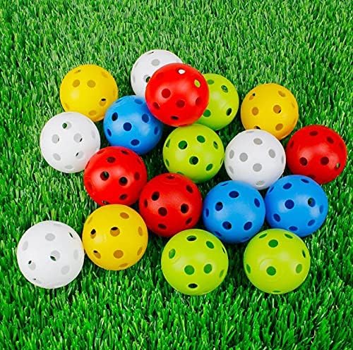 12 Pack Golf Practice Balls Hollow With Airflow 42Mm Plastic For Swing Training Driving Range Home Use Golf Balls
