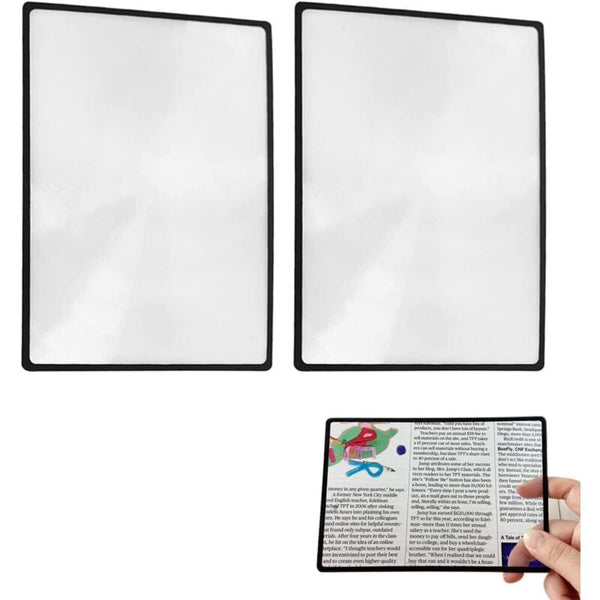 3X Rectangular Fresnel Magnifying Glass Sheet 18 11.8 Cm Jewellery Loupes & Magnifiers