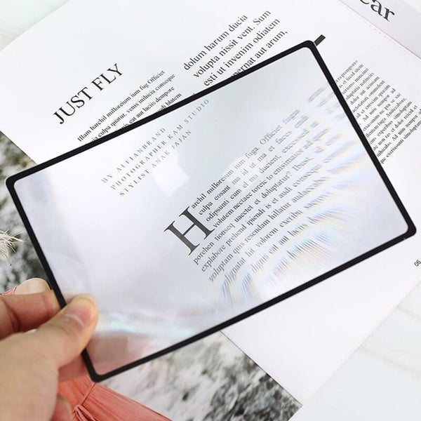 3X Rectangular Fresnel Magnifying Glass Sheet 18 11.8 Cm Jewellery Loupes & Magnifiers
