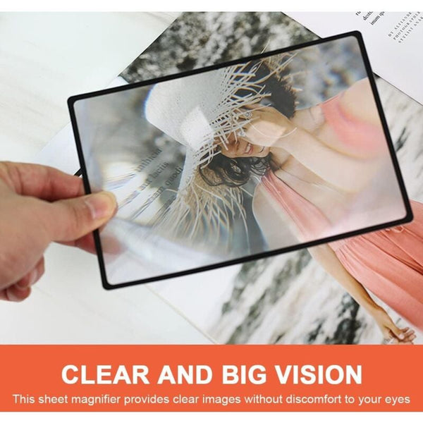 3X Rectangular Fresnel Magnifying Glass Sheet 18 11.8 Cm Jewellery Loupes & Magnifiers