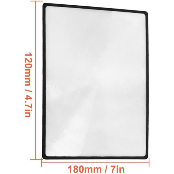 3X Rectangular Fresnel Magnifying Glass Sheet 18 11.8 Cm Jewellery Loupes & Magnifiers