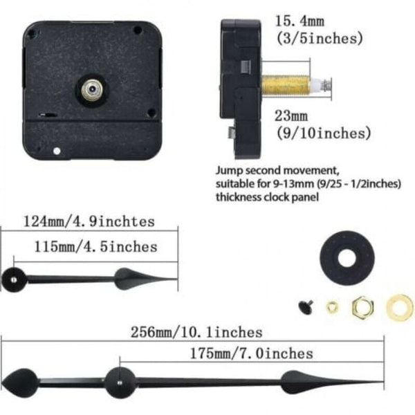 Clock Motor With High Torque And Long Shaft Compatible 7 Inch Spade Hands Other Clocks