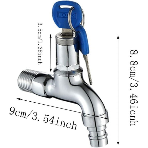 Lockable Anti Theft Outdoor Brass Tap For Garden Washing Machine Washing Machines