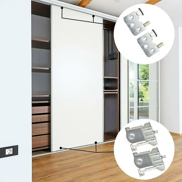 2X Sliding Door Rollers For Wardrobe Cabinet 20Kg Load Capacity Sliding Door Hardware