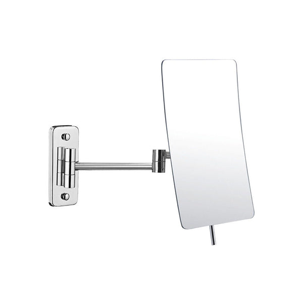 3X Magnifying Wall Mirror Foldable Extension 360 Degree Rotation Bathroom With Drilling Mirrors