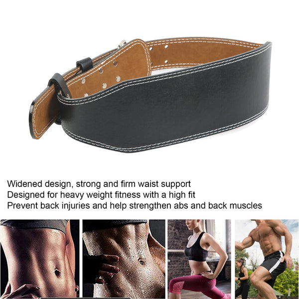 Weight Lifting Belt For Fitness Wide Support Rowing Squats Deadlifts Black Weighted Vests