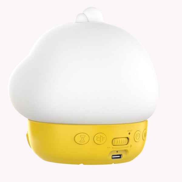 Night Light For Kids Duck Shaped Temperature Display Rgb Color Change Wake Up Timer Bedroom Desk Lamp Silicone Baby Night Lights