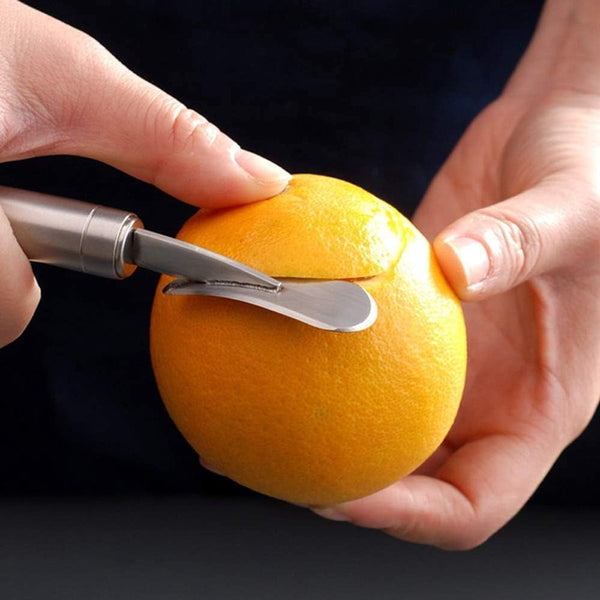 Stainless Steel Orange Peeler & Slicer Fruit Tool Kitchen Gadget Peelers & Slicers