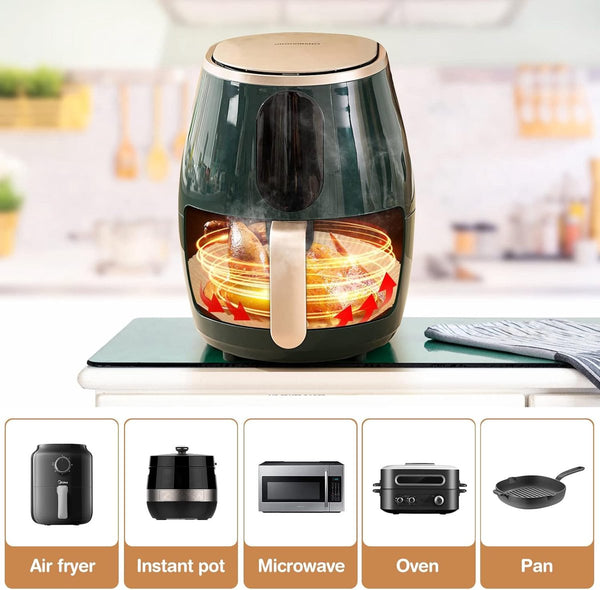 100 Pack 20Cm Square Air Fryer Liners Non Stick Bpa Free Baking Paper Air Fryer Accessories