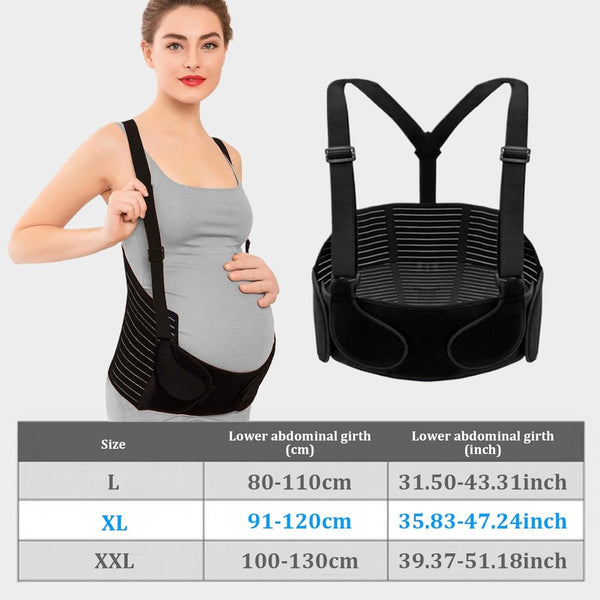 Belly Support Pregnancy Black Xl Belt Buckles