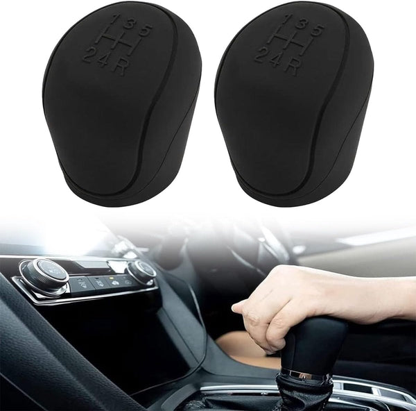 Universal Silicone Gear Shift Knob Cover Anti Slip Transmission Lever Protector Black Other Car Interior