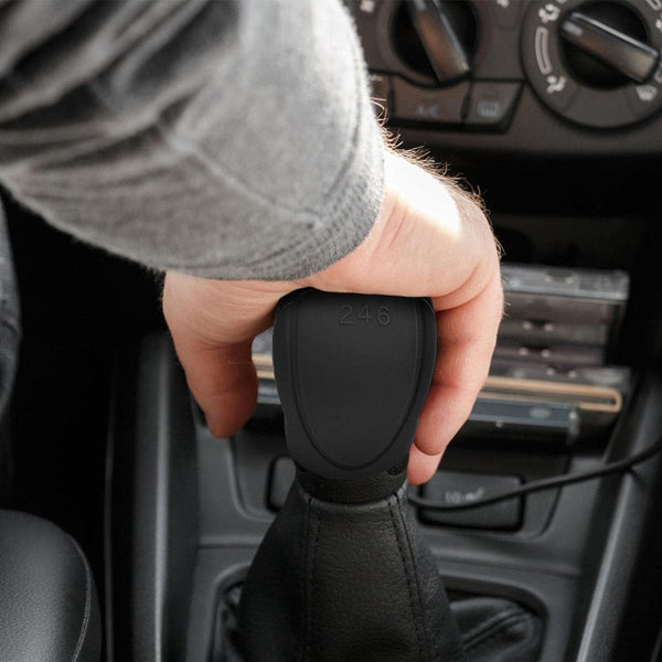 Universal Silicone Gear Shift Knob Cover Anti Slip Transmission Lever Protector Black Other Car Interior