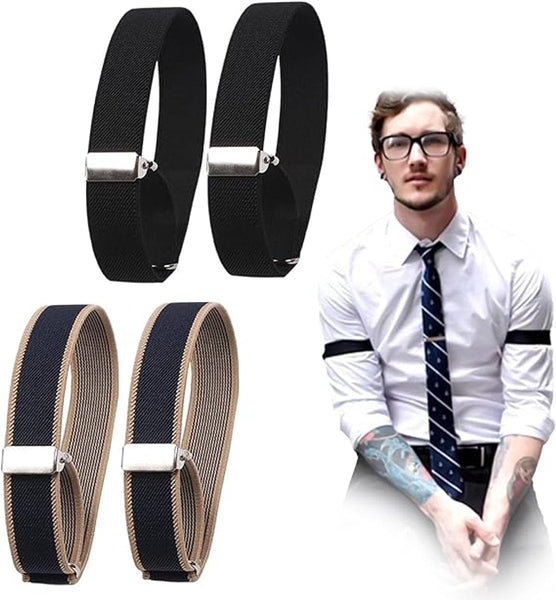 For Men & Women 2 Pairs Black/Blue L Cufflinks