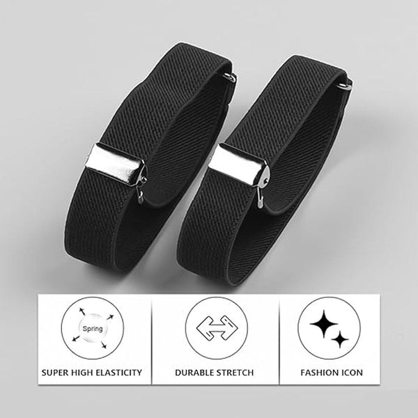 For Men & Women 2 Pairs Black/Blue L Cufflinks