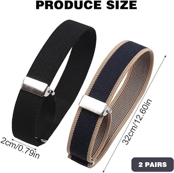 For Men & Women 2 Pairs Black/Blue L Cufflinks