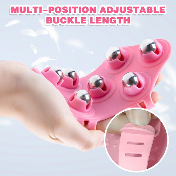 Ball Massage Gloves Portable Body Roller Palm Shaped Metal Massager Massagers
