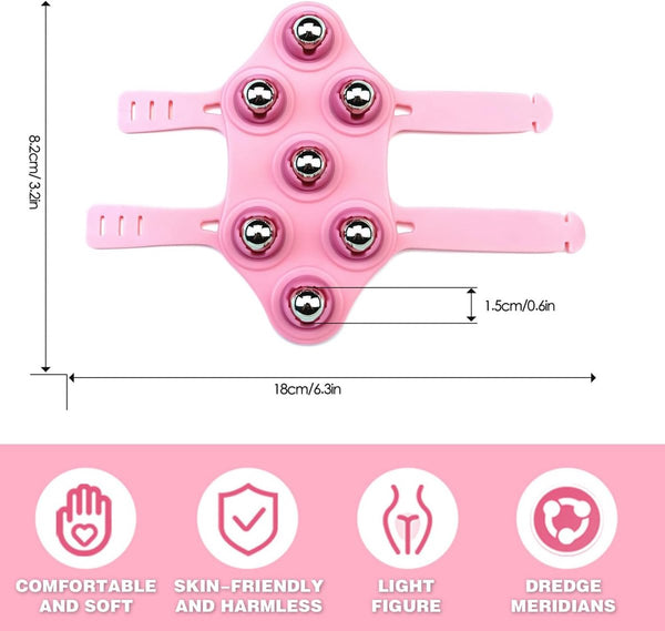 Ball Massage Gloves Portable Body Roller Palm Shaped Metal Massager Massagers