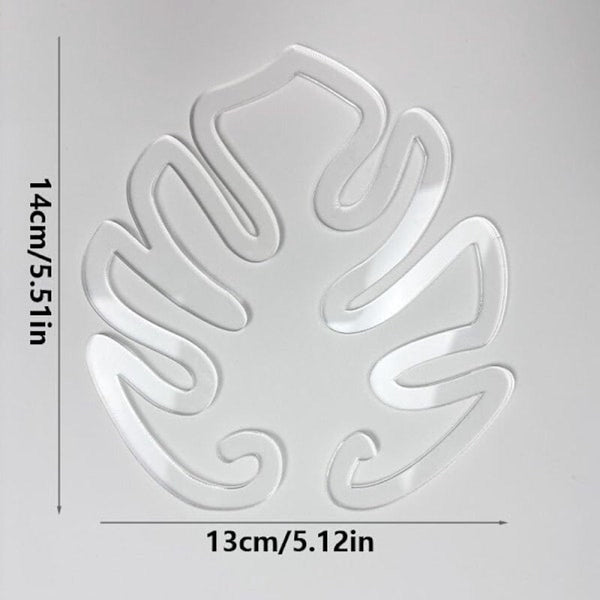 20 Piece Acrylic Leaf Shaped For Indoor/Outdoor Use Plant Stands