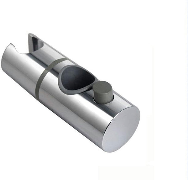 24Mm Shower Rod Slide Rail Holder Silver Abs Shower Head Holders