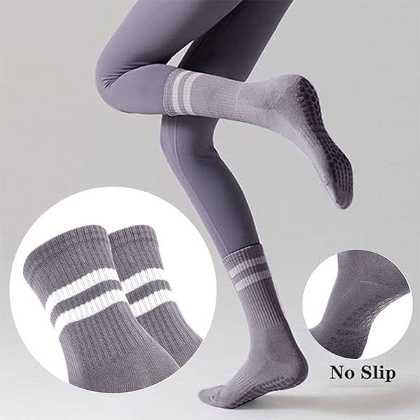 3 Pack Non Slip Yoga Socks For Women Pilates Ballet Dance Trampoline Womens Socks