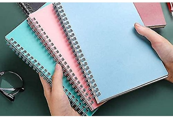 Spiral Colors Minimalist Style And Lines Double 3 Pack Notebooks