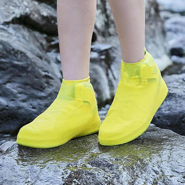 Waterproof Silicone Overshoes Reusable Non Slip Yellow Size L Other Clothing & Shoe Care